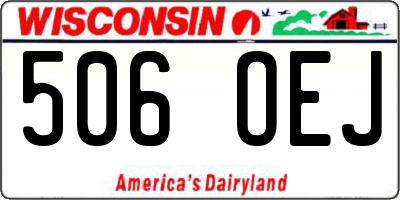 WI license plate 506OEJ