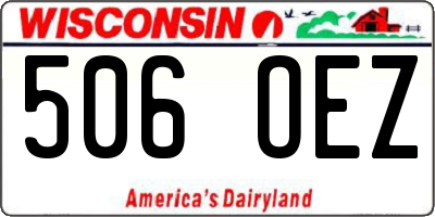 WI license plate 506OEZ