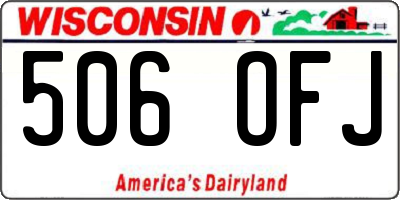WI license plate 506OFJ