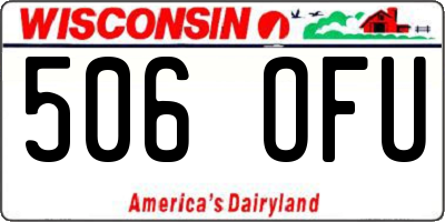 WI license plate 506OFU
