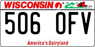 WI license plate 506OFV