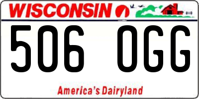 WI license plate 506OGG