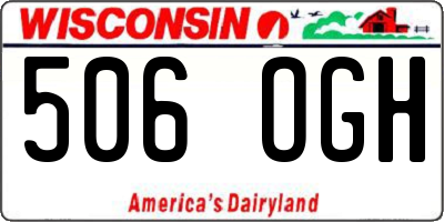 WI license plate 506OGH