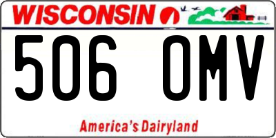 WI license plate 506OMV