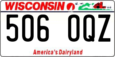 WI license plate 506OQZ