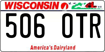 WI license plate 506OTR