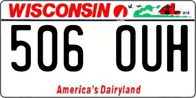 WI license plate 506OUH