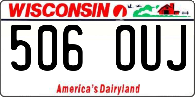 WI license plate 506OUJ