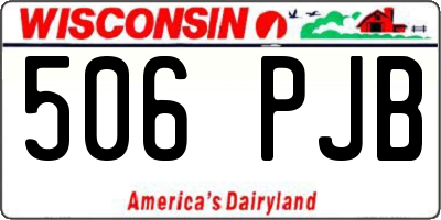 WI license plate 506PJB