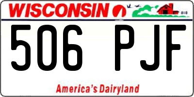 WI license plate 506PJF