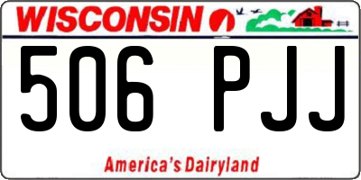 WI license plate 506PJJ