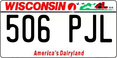 WI license plate 506PJL