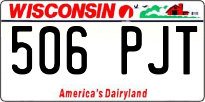 WI license plate 506PJT