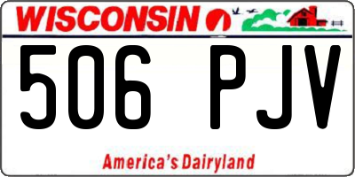 WI license plate 506PJV