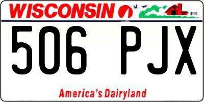 WI license plate 506PJX