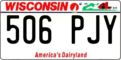 WI license plate 506PJY