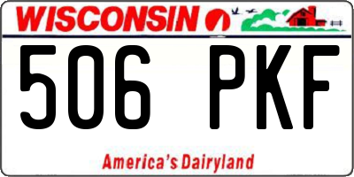 WI license plate 506PKF