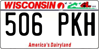 WI license plate 506PKH