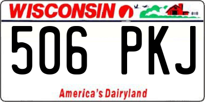 WI license plate 506PKJ