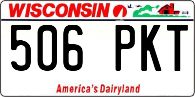 WI license plate 506PKT