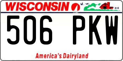 WI license plate 506PKW