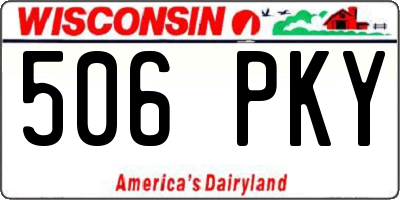 WI license plate 506PKY
