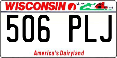 WI license plate 506PLJ