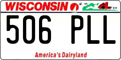 WI license plate 506PLL