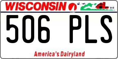 WI license plate 506PLS
