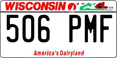WI license plate 506PMF