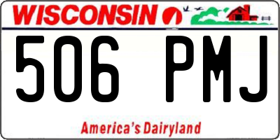 WI license plate 506PMJ