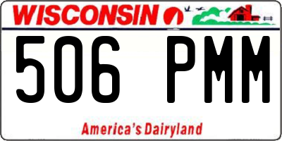 WI license plate 506PMM