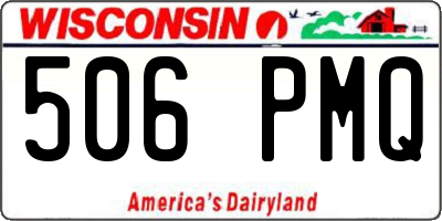 WI license plate 506PMQ