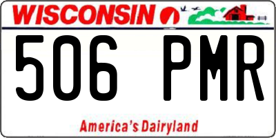 WI license plate 506PMR