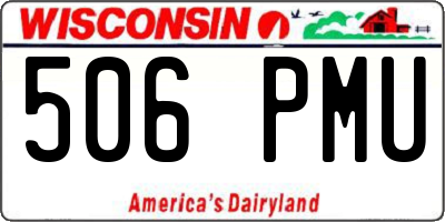WI license plate 506PMU