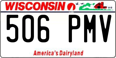 WI license plate 506PMV