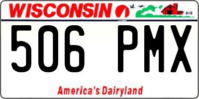 WI license plate 506PMX