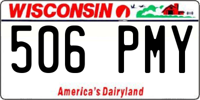 WI license plate 506PMY