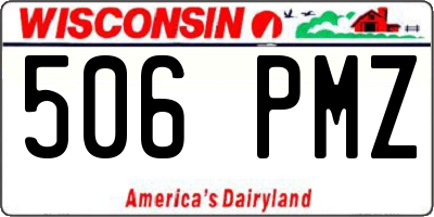 WI license plate 506PMZ