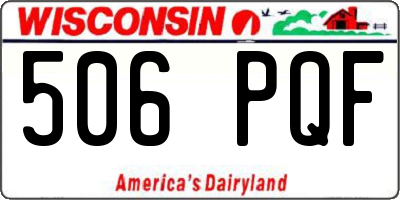 WI license plate 506PQF
