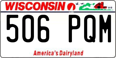 WI license plate 506PQM