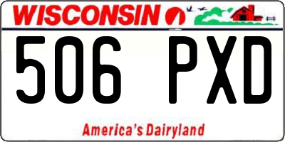 WI license plate 506PXD