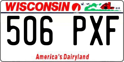 WI license plate 506PXF