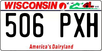 WI license plate 506PXH