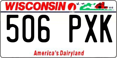 WI license plate 506PXK