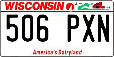 WI license plate 506PXN