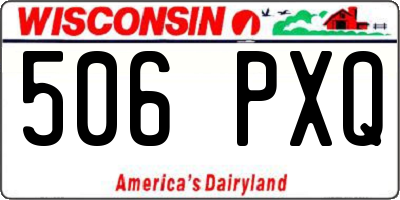 WI license plate 506PXQ