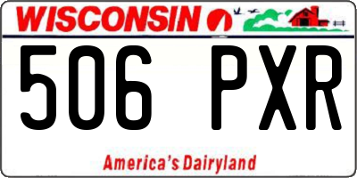 WI license plate 506PXR