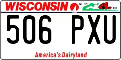 WI license plate 506PXU