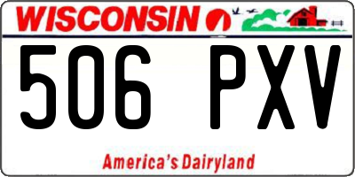 WI license plate 506PXV